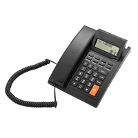 corded phone desk landline telephone wall mount fixed support hands free redial flash speed dial ring volume control