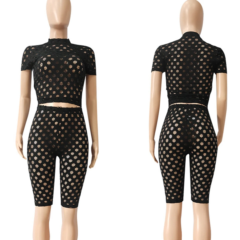 

Casual Sport Suit Women Tracksuit 2 Piece Sets Womens Outfits Summer Crop Top Biker Shorts Set Matching Sets Ensemble Femme