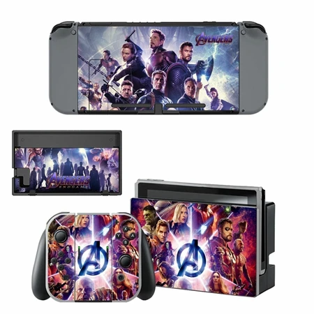 Мстители, супер герой, rend Switch Skins, наклейка nintendo switch для консоли nintendo Switch Joy-con, контроллер - Цвет: YSNS1957