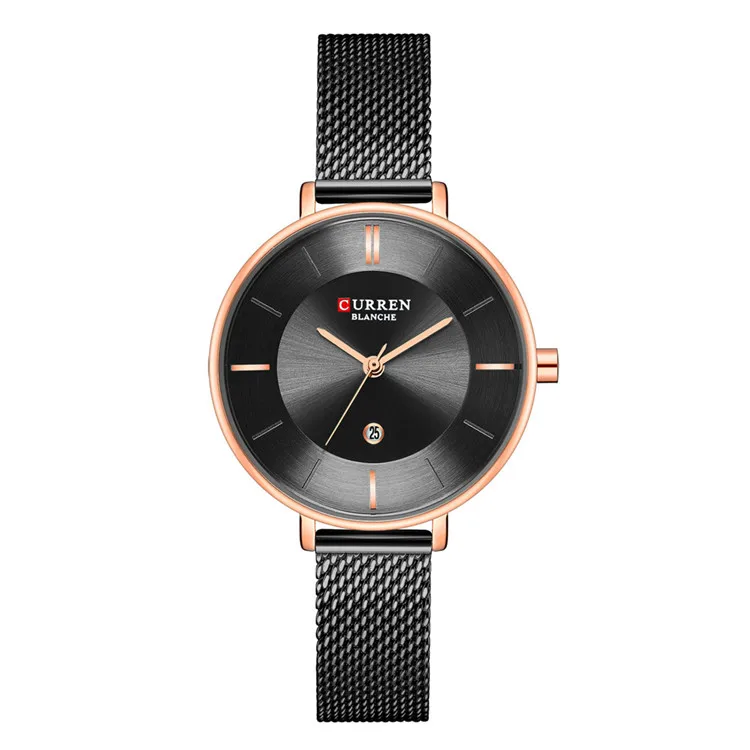Женские часы Relojes Para Mujer CURREN модные роскошные женские со стальной сеткой
