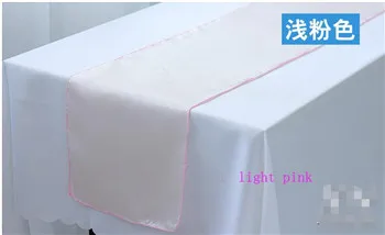 Color 14 Винтажные разноцветные белые рождественские белые синие атласные вечерние свадебные украшения Скатерть, дорожка - Цвет: Color 14