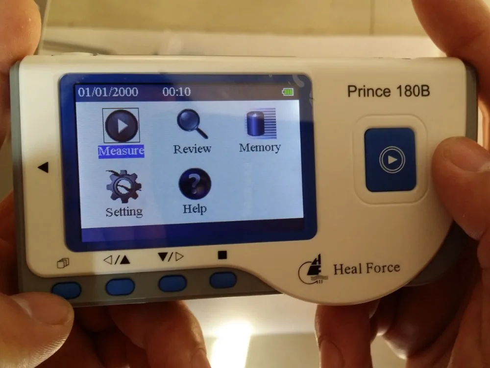 Портативный бытовой сердечный ЭКГ EKG Heal Force Prince 180B программное обеспечение USB ручной монитор сердца непрерывное измерение цветной экран