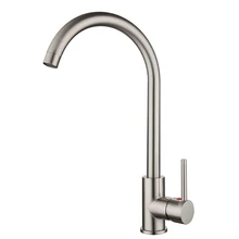 RUYAGE Kitchen Faucets Single Handle Kitchen Sink Faucet Brushed Nickel Stainless Steel  Hot and Cold Water Tap for kitchen