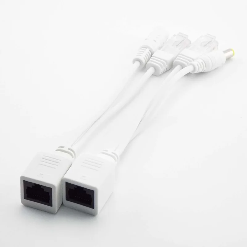 1 пара разделитель POE 12V адаптер переменного тока для RJ45 инжектор комплект