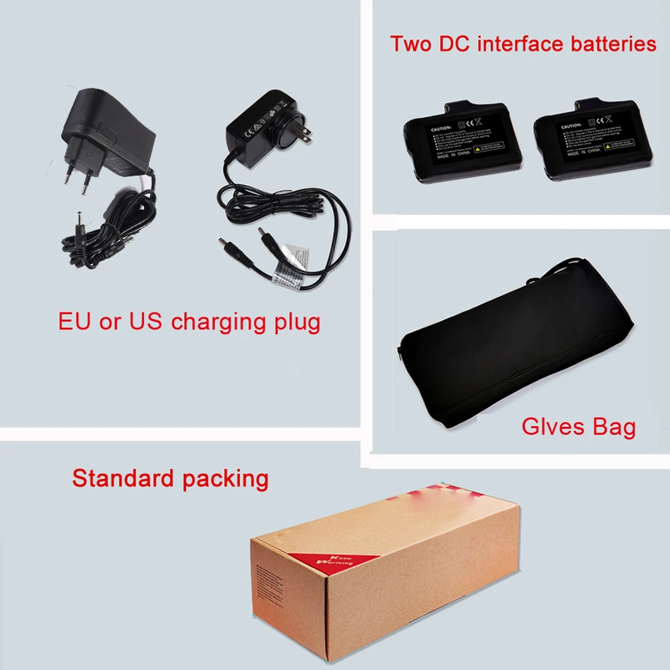 Перчатки для зимних лыж перчатки с перезаряжаемой литий ионной батареей и