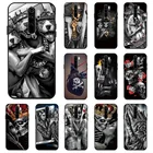 Чехол для телефона Xiaomi Redmi Note 9, чехлы для Redmi Note 10, 9, 8 Pro, 9S, 8T, 7, 10S, 9C, NFC, 9T, 9A, 8, силиконовые черные чехлы с черепом, чехол