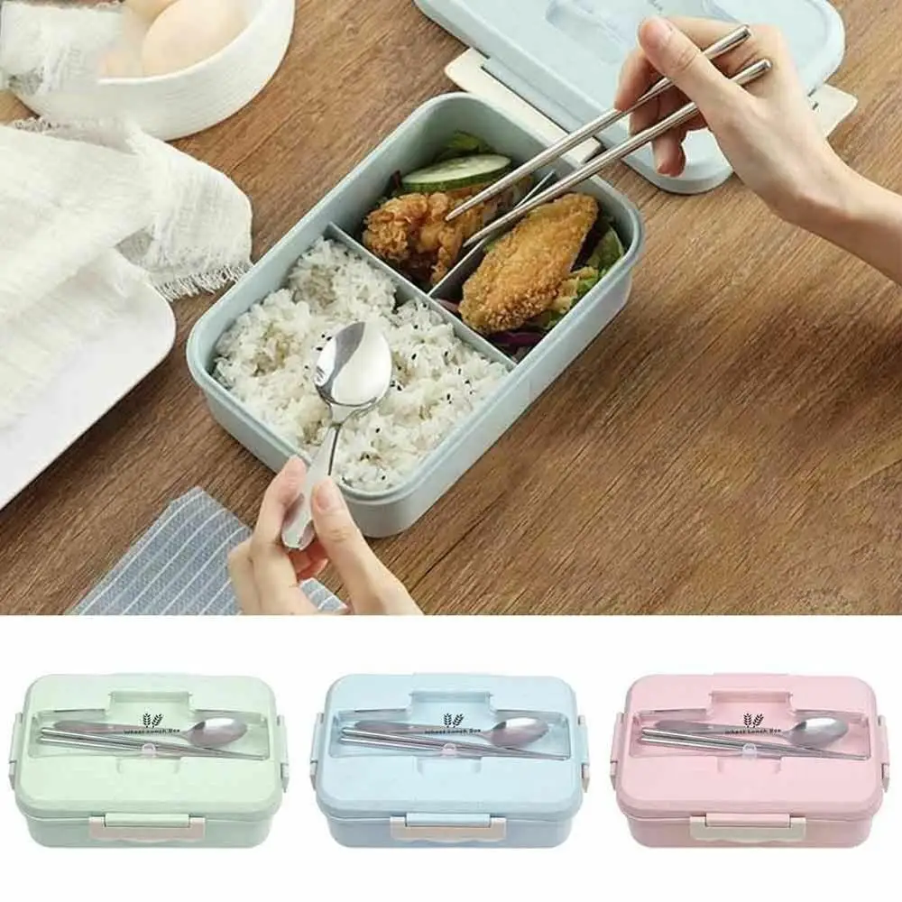 Ланч бокс контейнер для еды Bento box подогреваемый ланчбокс детей пшеничная солома