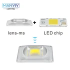 Приглушаемый светодиодный COB Чип + Отражатель объектива, умный чип IC 50 Вт 30 Вт 20 Вт 230 в сделай сам для прожектора, Светодиодный точечный светильник для проращивания света