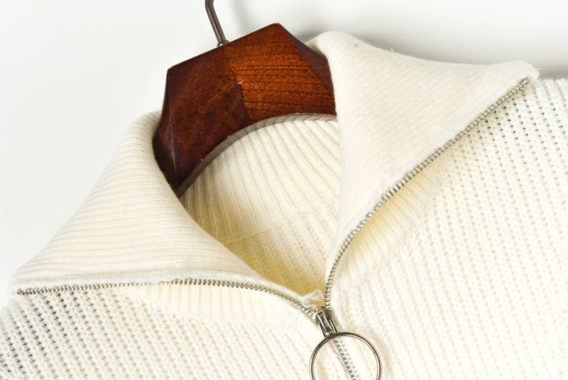 Женский подиумный кардиган толстый теплый свитер на осень 2019 куртка молнии с