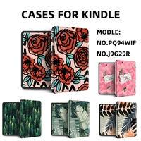 for kindle paperwhite case 2018 wake up flowers print ebook reader kindle 2019 case para tablet for kindle 2019 10th 6in soft