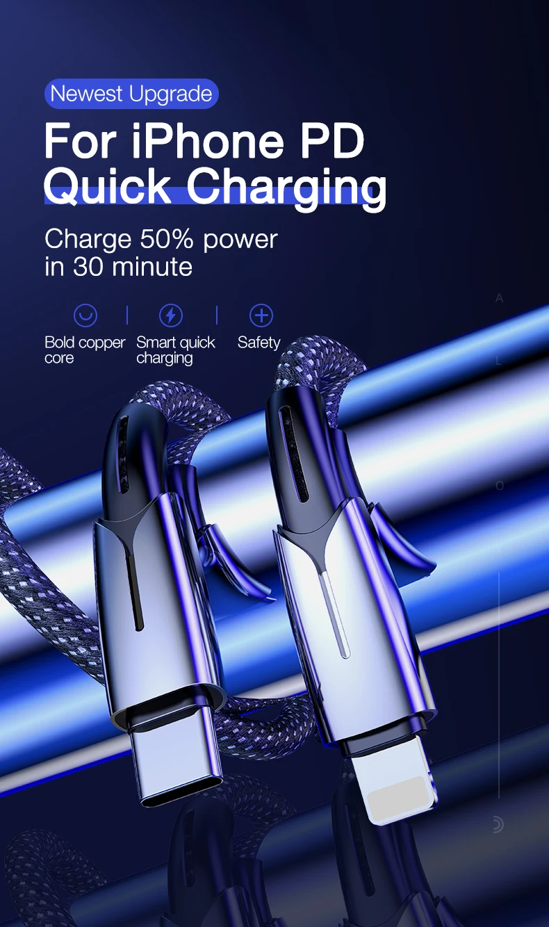 CAFELE PD кабель для быстрой зарядки type C для кабеля Lightning для iPhone Xi Xs Max XiR Xr X 8 7 6 Plus ipa синхронизировать мобильный телефон