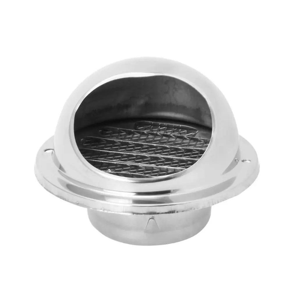 

Wall Air Vent Grille Ducting Ventilation Extractor Outlet Louvres Hemisphere 304 Stainless Steel Air Vent Cover Hood Outlet