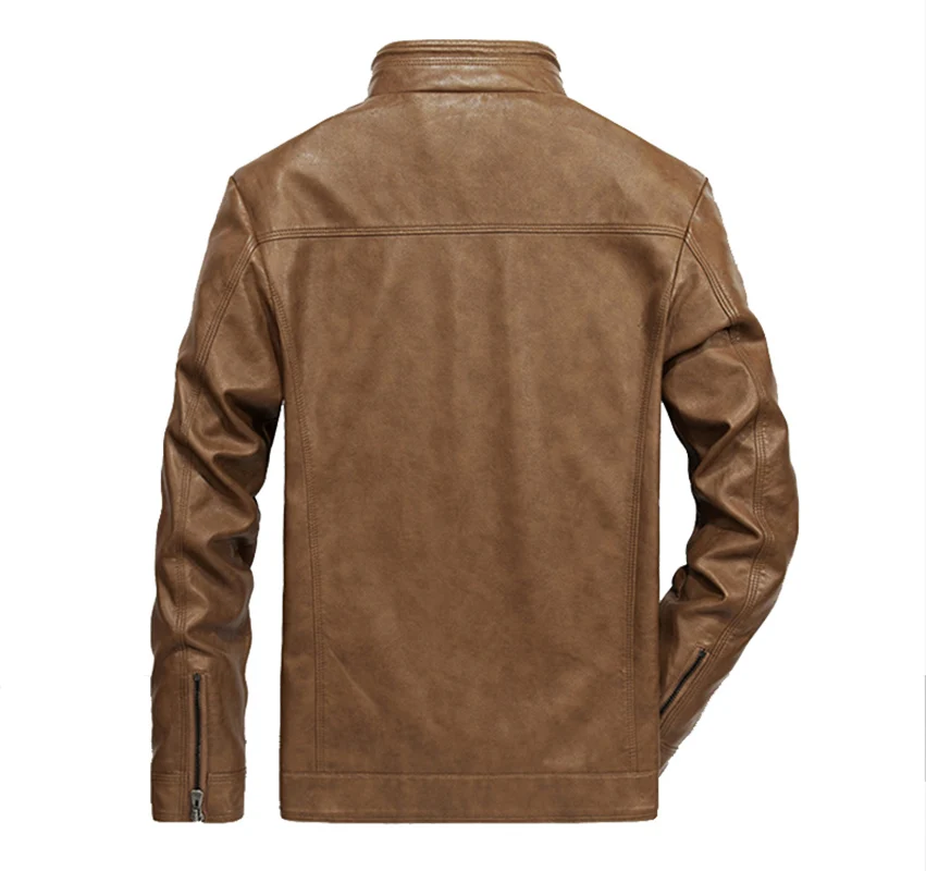 Мужская куртка из искусственной кожи зима-осень 2019 новая приталенная