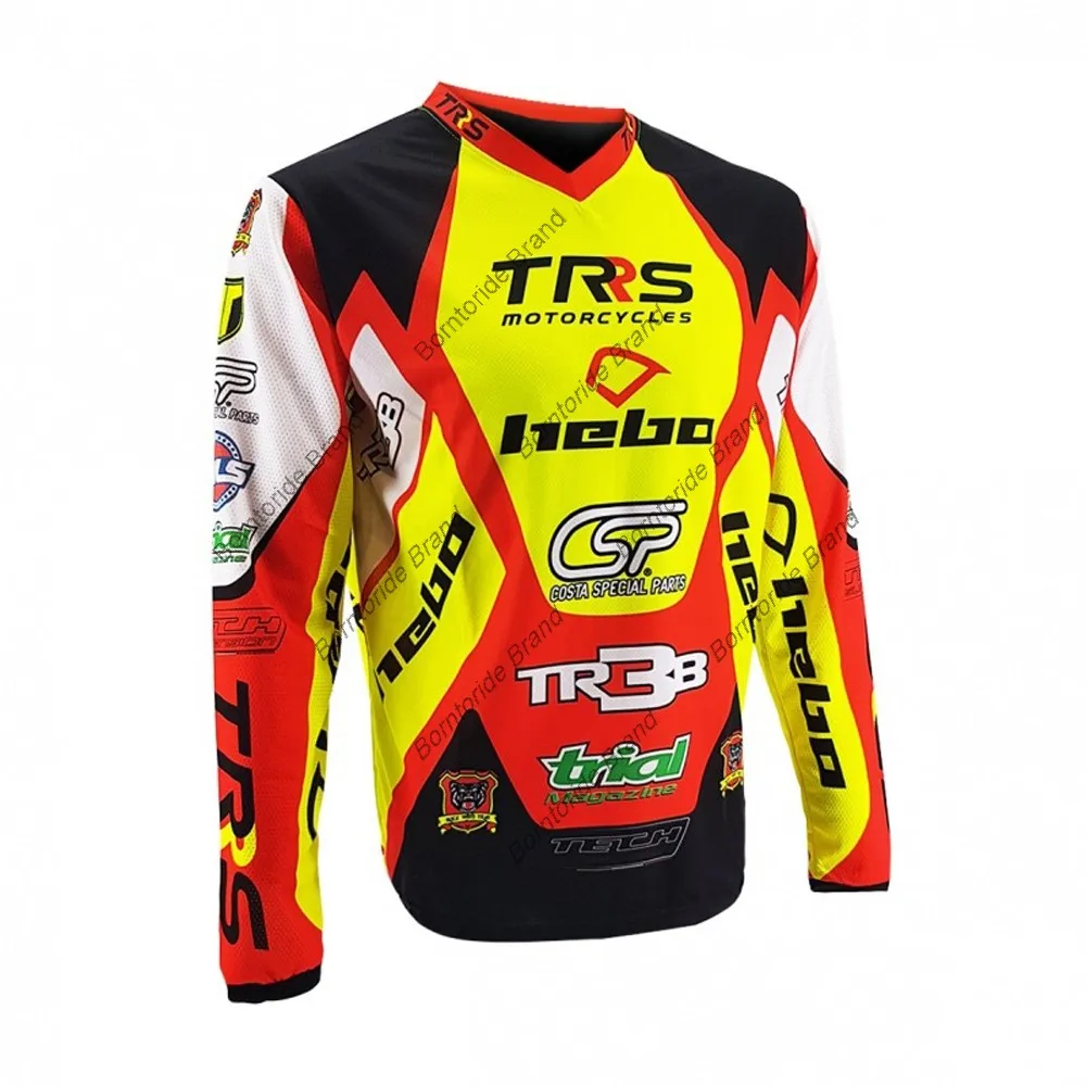 Motorcycle Bike Team 2021 Downhill Mountain Jersey MTB BMX DH Offroad Bicycle Long Sleeves Shirt Cross Country Cycling | Спорт и