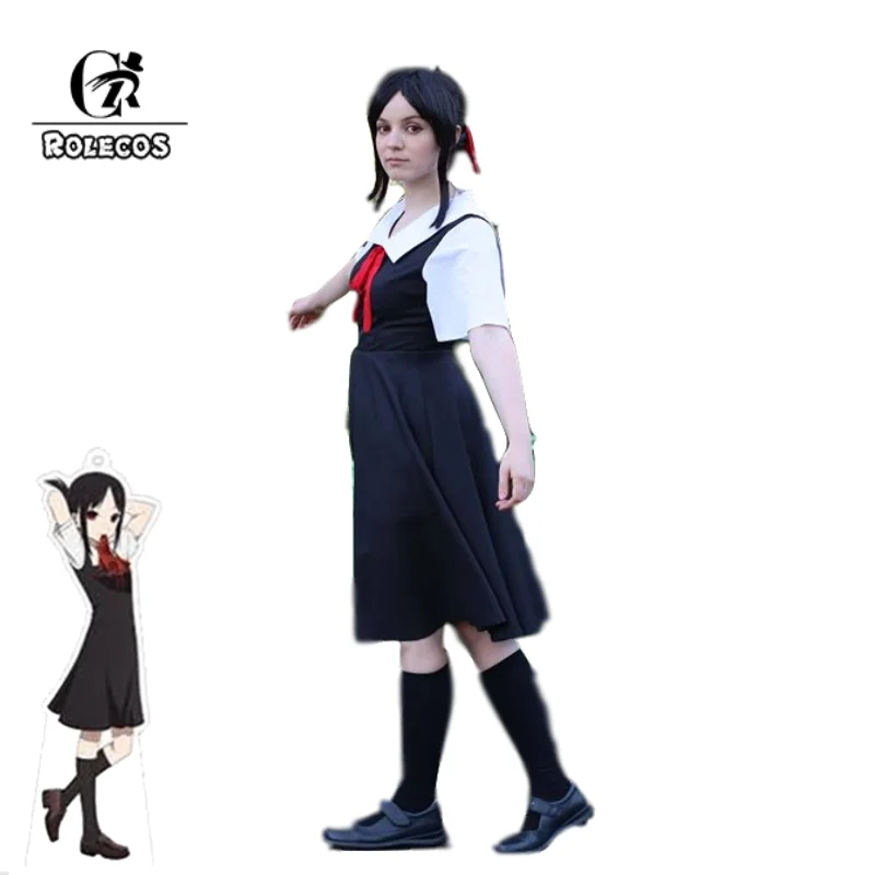 ROLECOS аниме Kaguya sama Love is War Косплей Shinomiya Fujiwara Chika костюм JK школьная форма для женщин