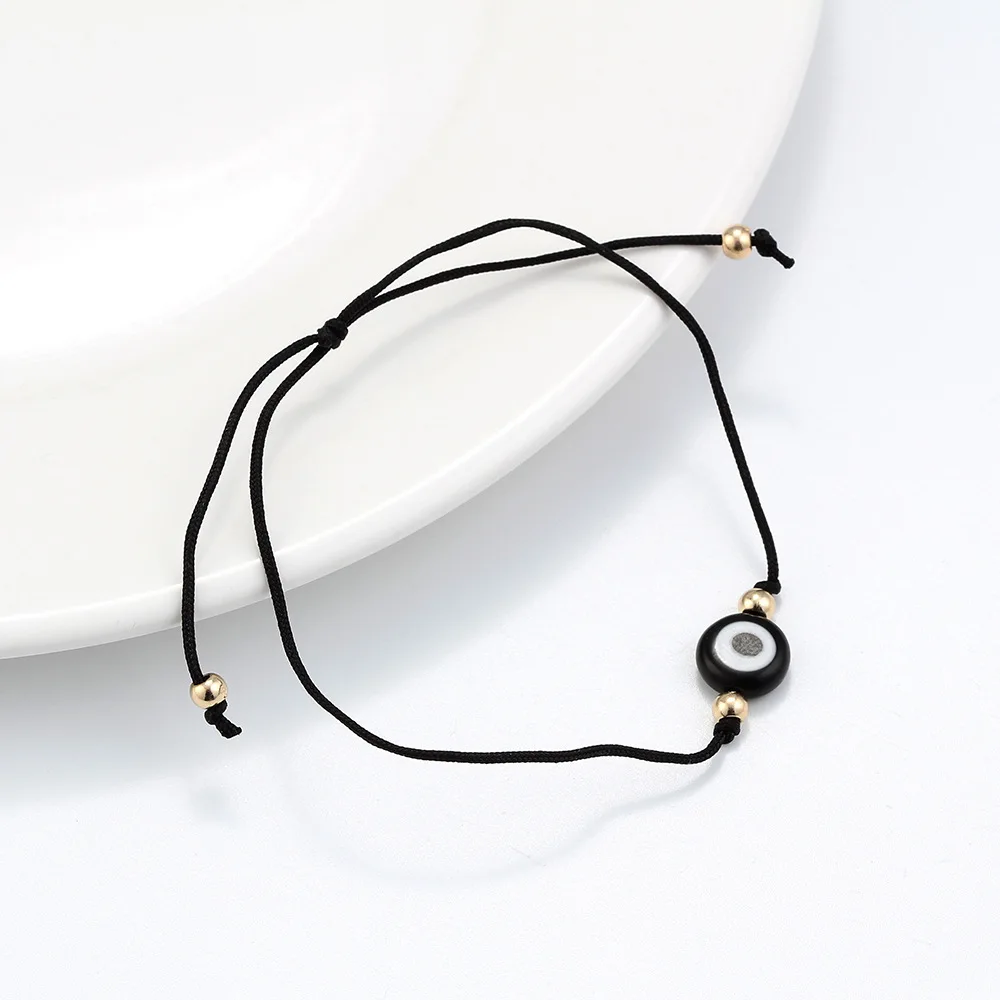 Chinese Style Lucky Red Bracelet Evil Eye Gold Beads Charm Bracelets For Womne Men Birthday Gift Protection Jewelry Wholesale | Украшения и