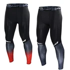 Мужская спортивная одежда градиентного цвета, быстросохнущие дышащие облегающие спортивные штаны для спортзала и бега, Компрессионные Мужские Леггинсы для бега