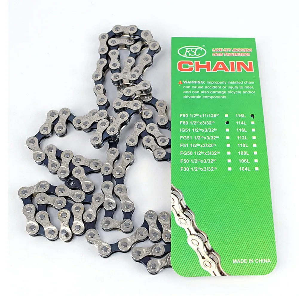 

1/2x3/32 Chain 116 8/24 Bicycle Bike Chains Links MTB Mountain Road Speed
