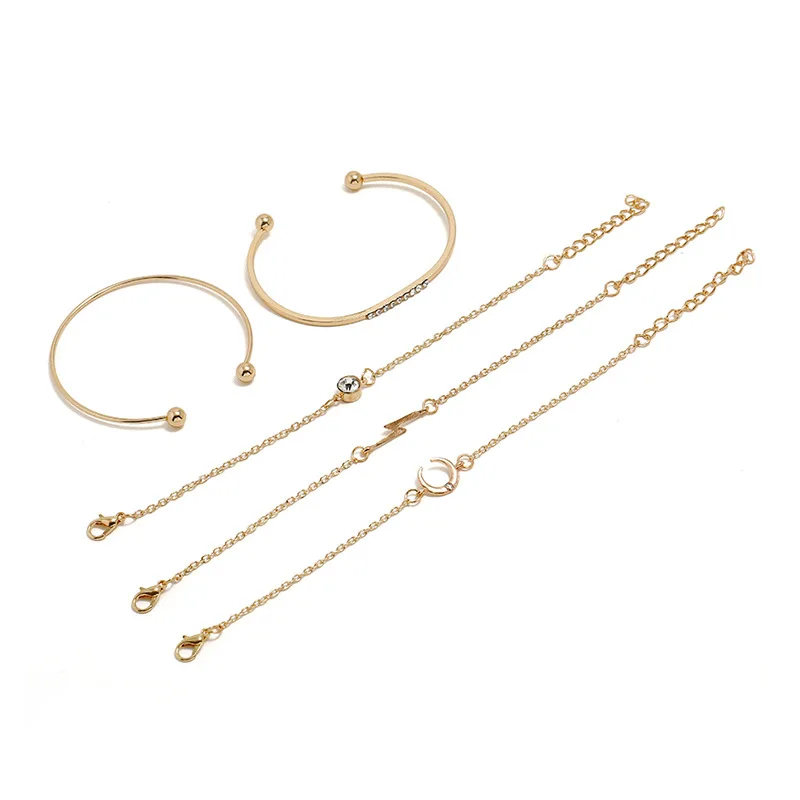 

5pcs set Fashion Bracelets Bangles for Women geometric jewelry bracelet