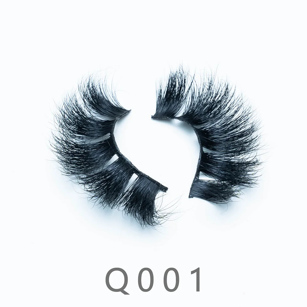 

Q8 22mm 3D Wholesale Natural Fluffy Long Mink Lashes Bulk False Strips Eyelashes Pack Faux Visofree Wispy 5D Mink Lashes Vendors
