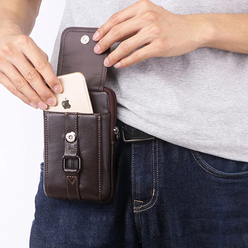 Бренд XiaoDuoLi натуральная кожа 5 5-6 дюймов чехол для мобильного телефона поясной