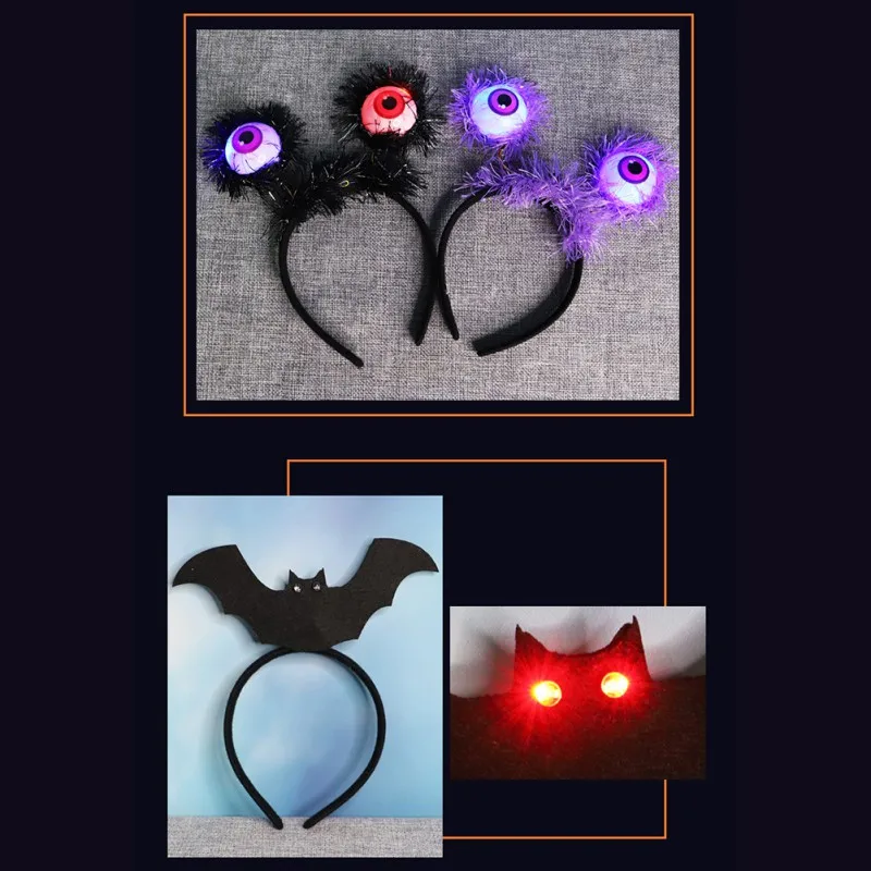 Рождественские Повязки На Голову светодиодный свет светящаяся головная повязка