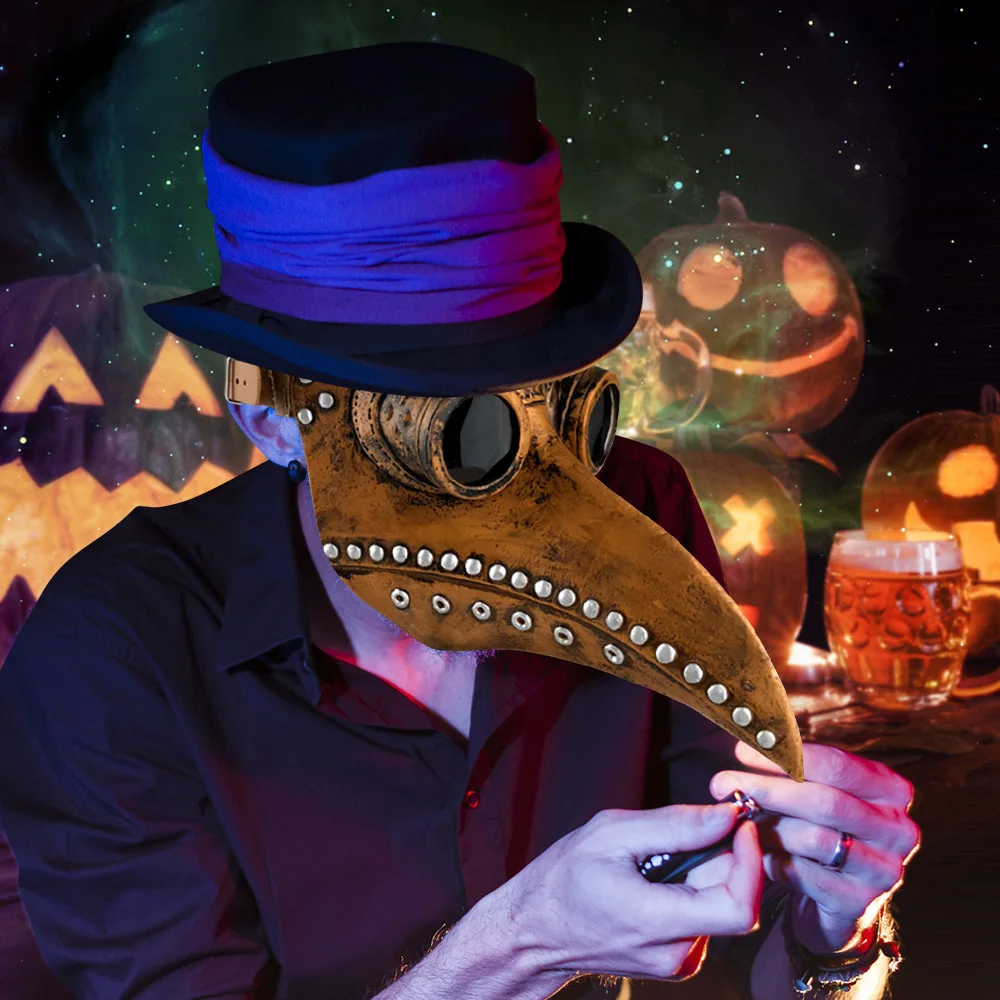 Новинка 2020 года. Маска для косплея с изображением птицы из клюва. Чёрные