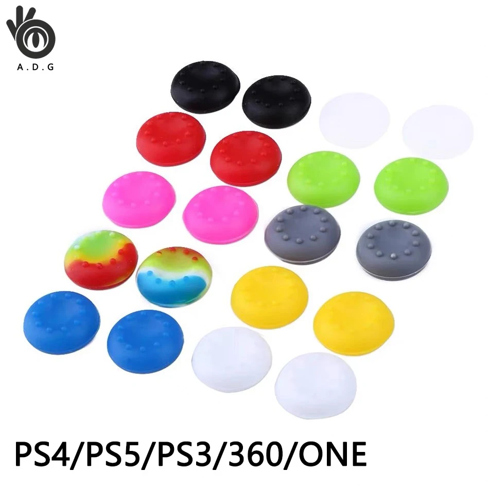 100 шт. силиконовые защитные аналоговые колпачки для контроллеров PS5 PS4 PS3 XBOX