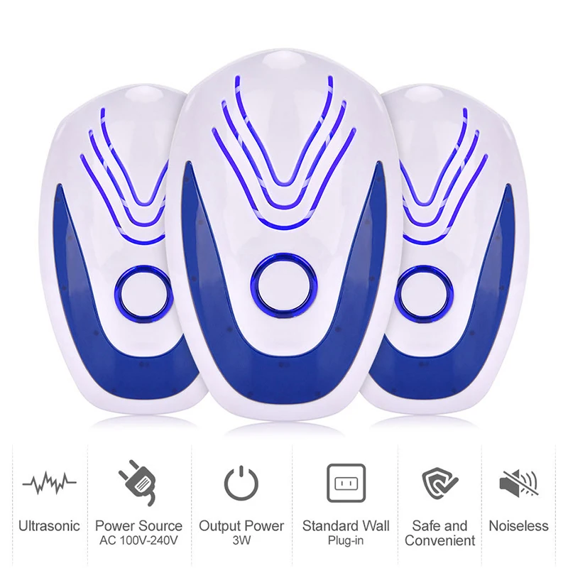 2/4/6 шт ультразвуковой отпугиватель мышей электронная ультразвуковая мышь