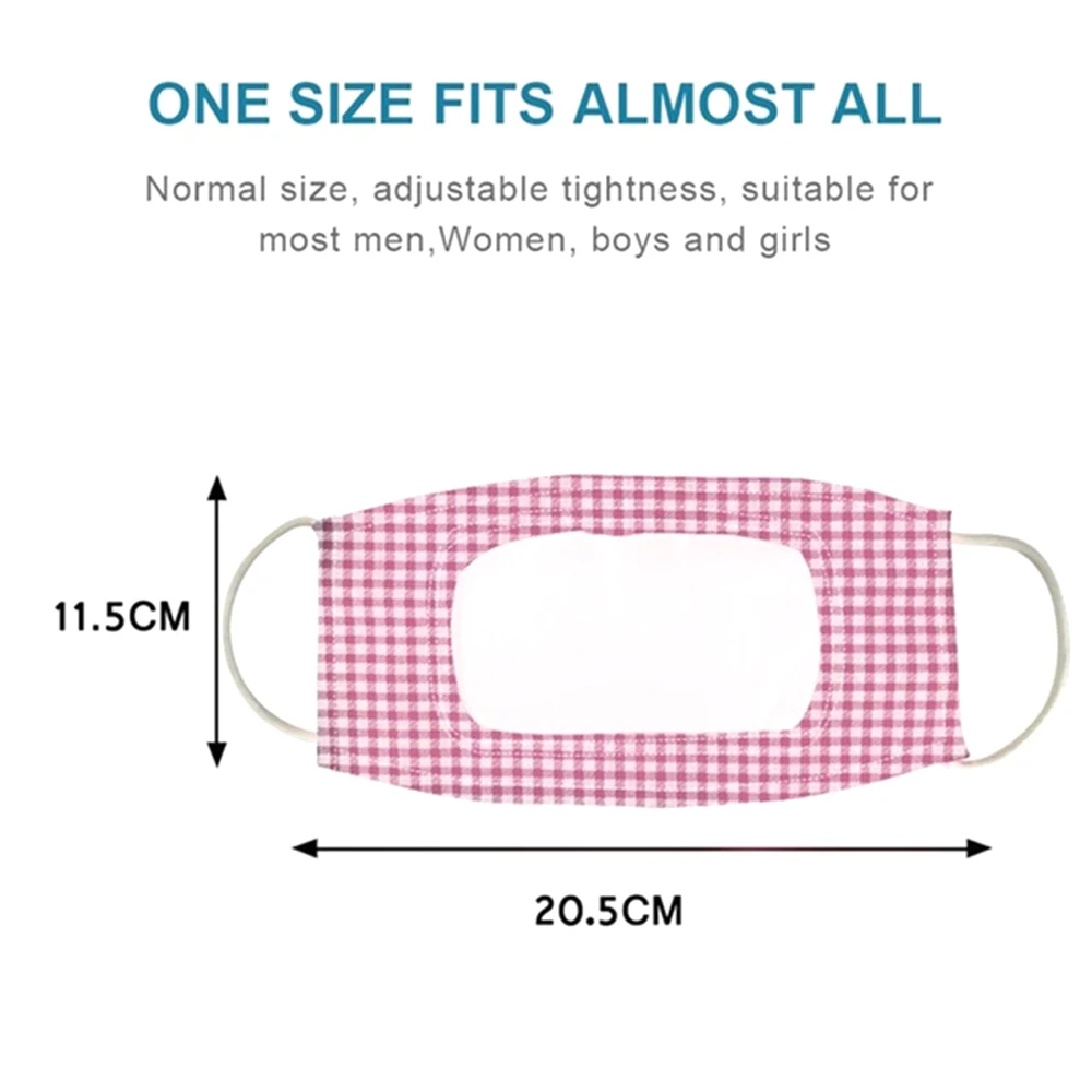 

4Pcs PM2.5 Transparent Mouth Face Mask Mascarillas Anti Dust Visible Masks Facial Cover Dustproof Outdoor Masque Reused Masks