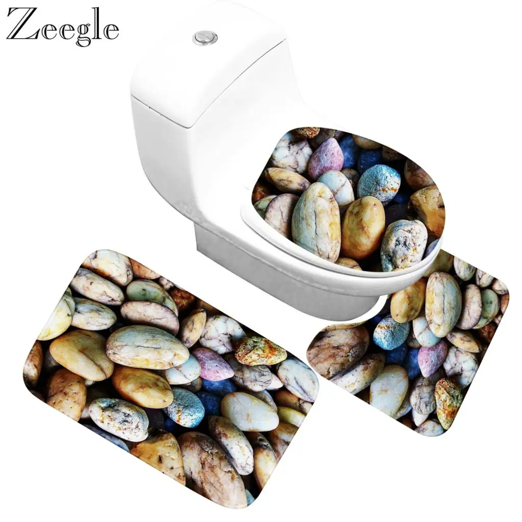 Zeegle 3 шт./компл. коврик для ванной набор ковров комнаты 3D пенопластовые коврики