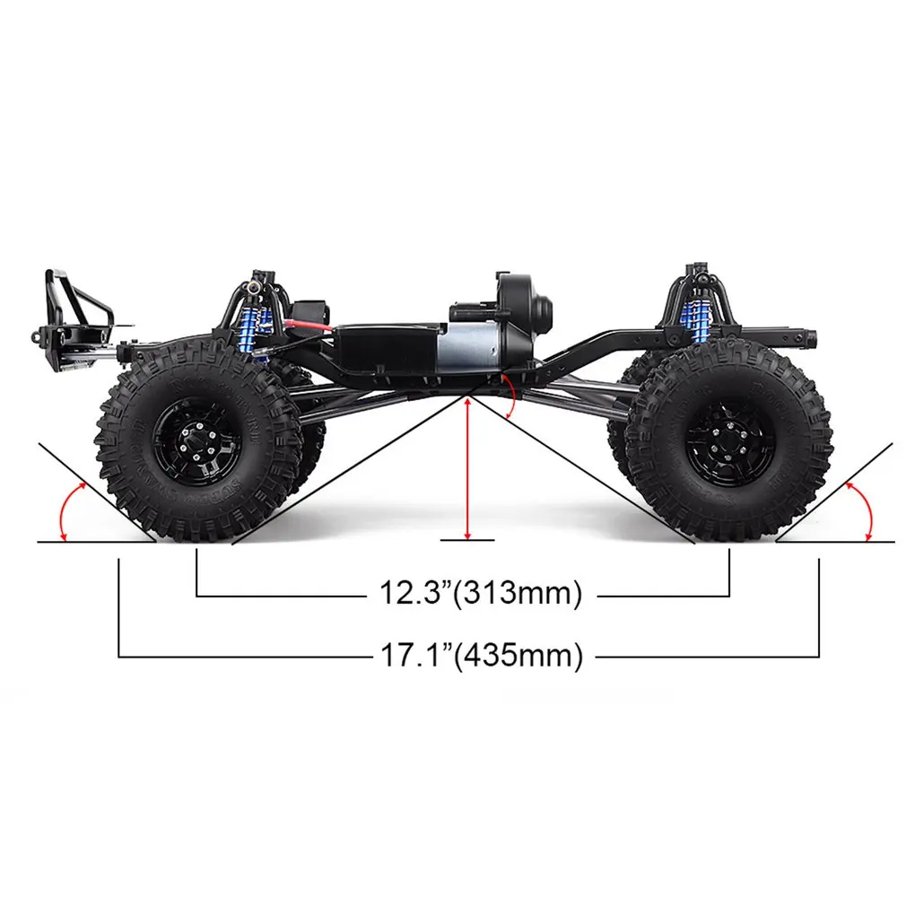 

1/10 Climbing Car for SCX10 Frame Metal Chassis RC Remote Control Car Model Simulation Climbing Car Modification Accessories