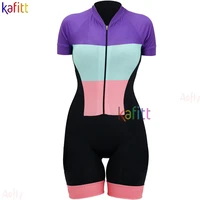 kafitt womens monkey free shipping cyclist clothing promotion summer short triathlon suit blue cycling gel pants