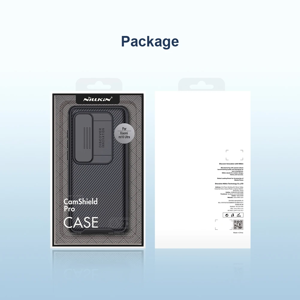 

Nillkin CamShield Slide Camera Cover For XiaoMi Mi 10 Ultra luxury Shockproof Camera Lens Protection Case For Mi 10 Ultra