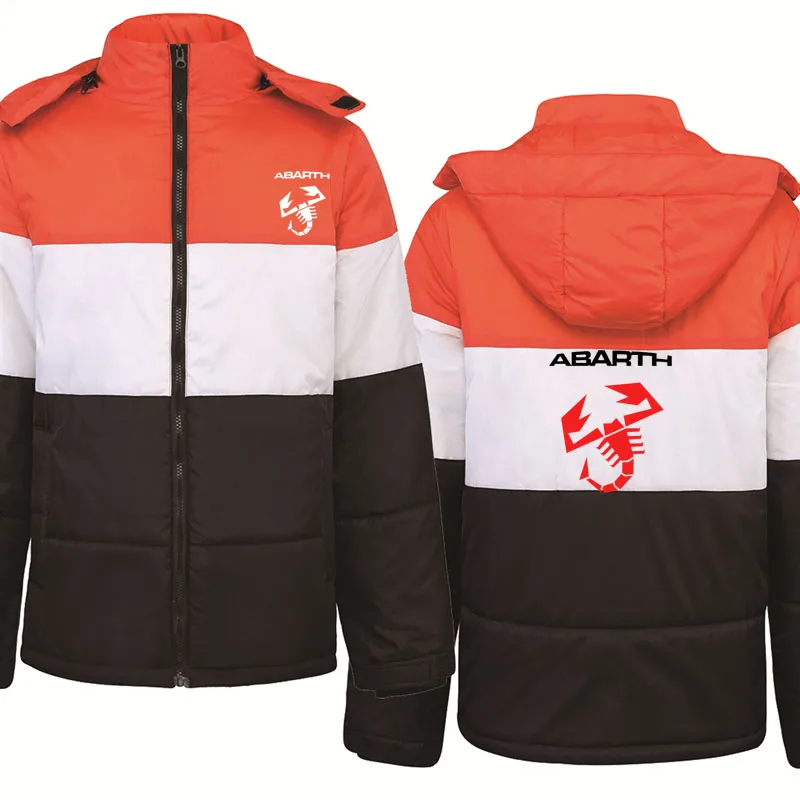 

NEW Winter Men's jackets Abarth Car Logo Print Sweatshirt high quality Pure cotton Plus velvet thickening Men's Hoodie clothes