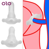olo transparent anus dilator prostate massager anal expanding tpe hollow anal plug butt expansion erotic sex toys for women men