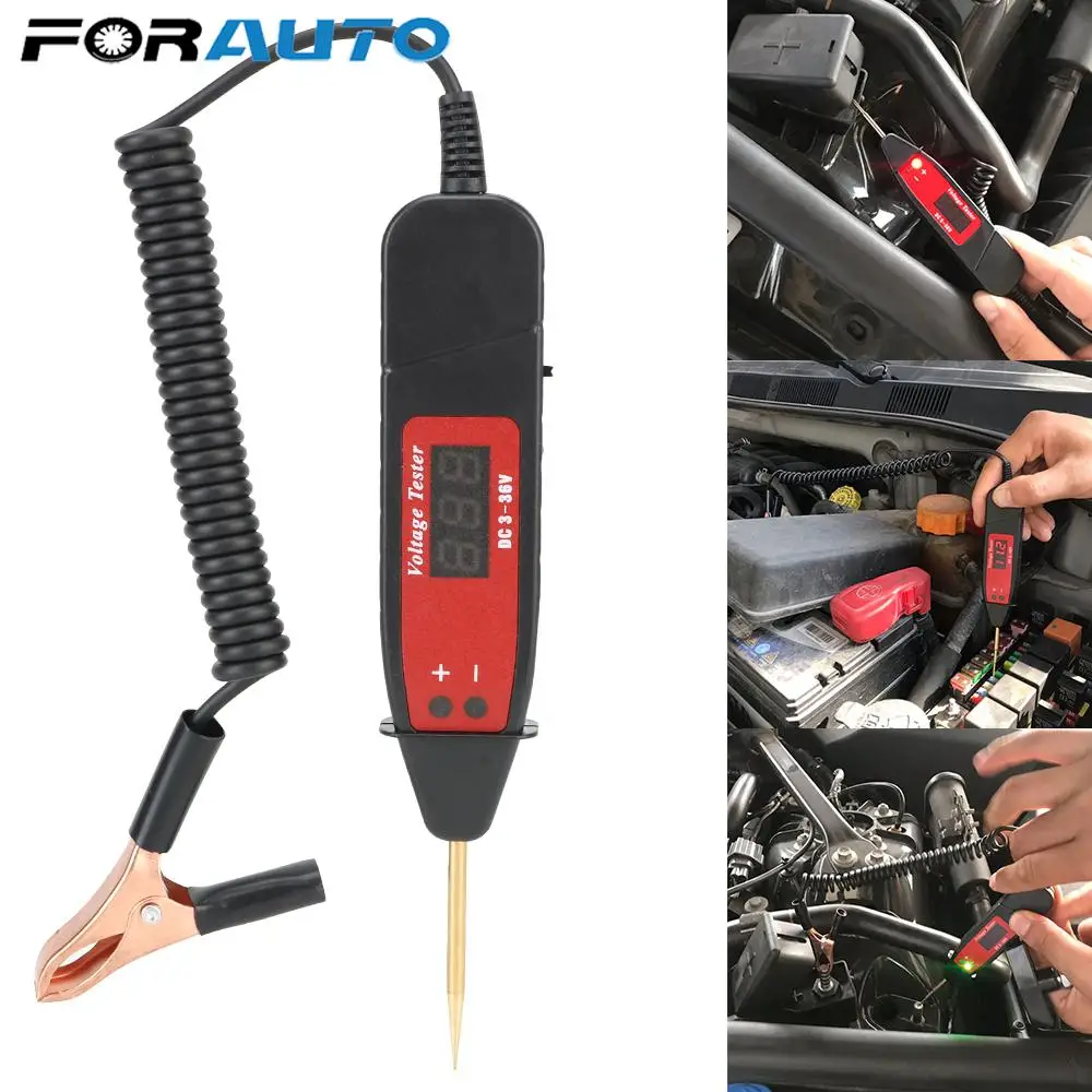 

Non-Contact Tester 5-36V Electric Voltage Power Test Pen Digital Display Power Probe Pencil For Car Trailer Motorcycle Truck
