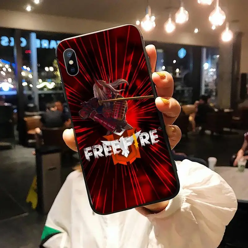 

Game Free Fire eagle logo Phone Case for iPhone 11 12 pro XS MAX 8 7 6 6S Plus X 5S SE 2020 XR