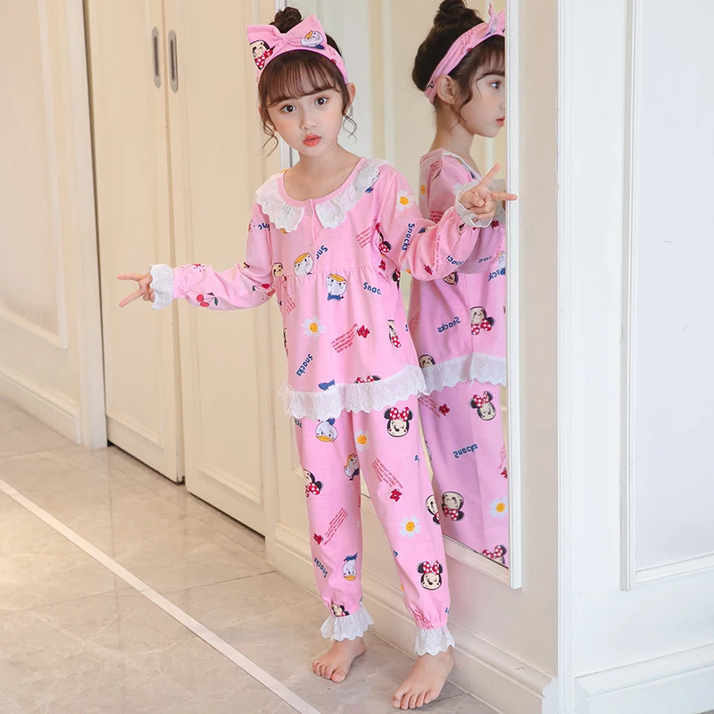 Детские пижамы Детская одежда для сна с рисунком кролика Одежда маленьких