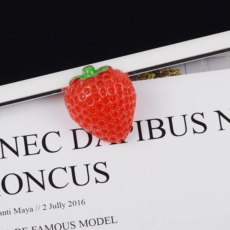 10/20/30 шт клубника/вишня плоская полимерная DIY рукоделия Скрап защитный чехол для телефона Декор материалы аксессуары для волос