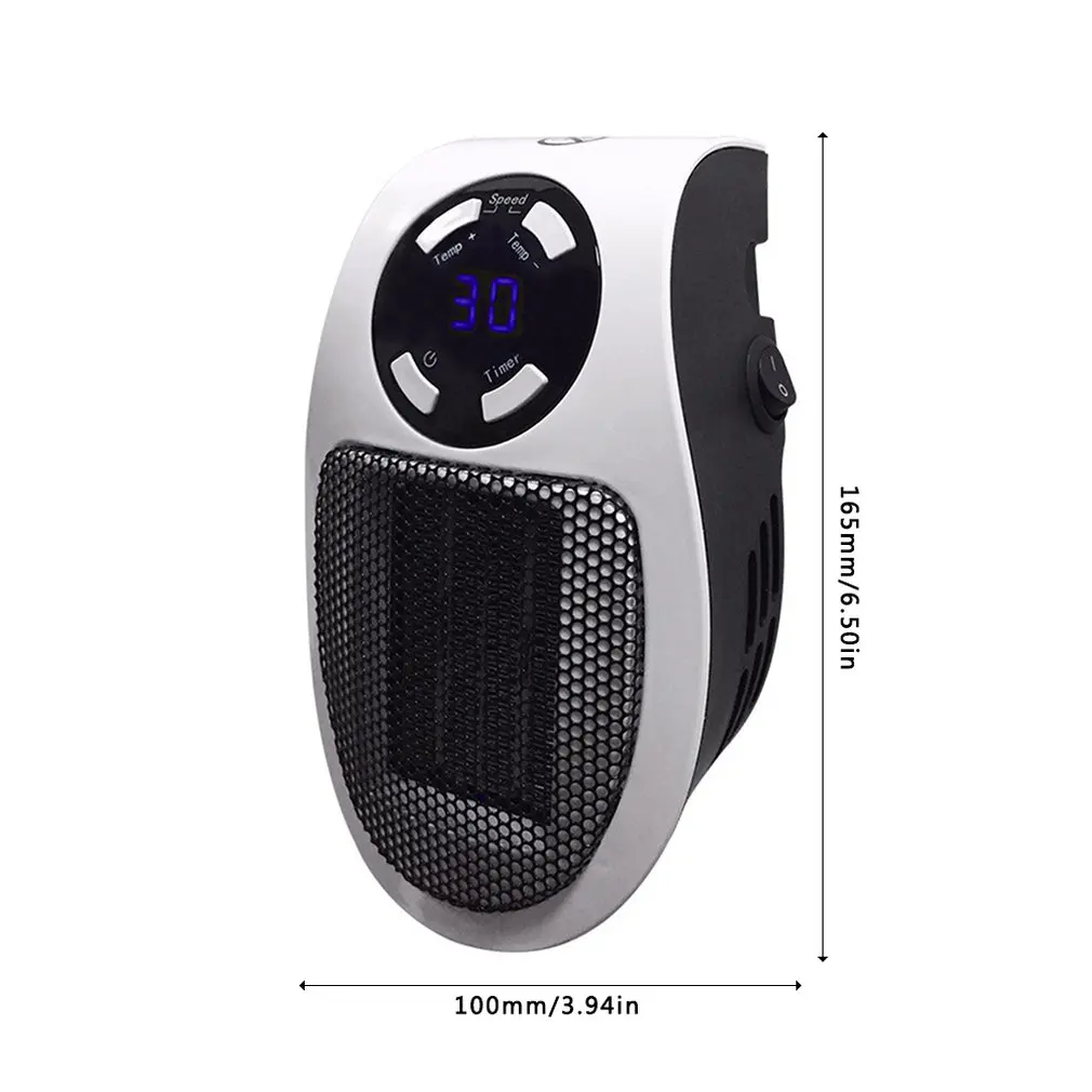 

Warm Air Plug-In Type Lcd Timing Small Mini Electric Hot Air Blower Office Home Heater Household Heater