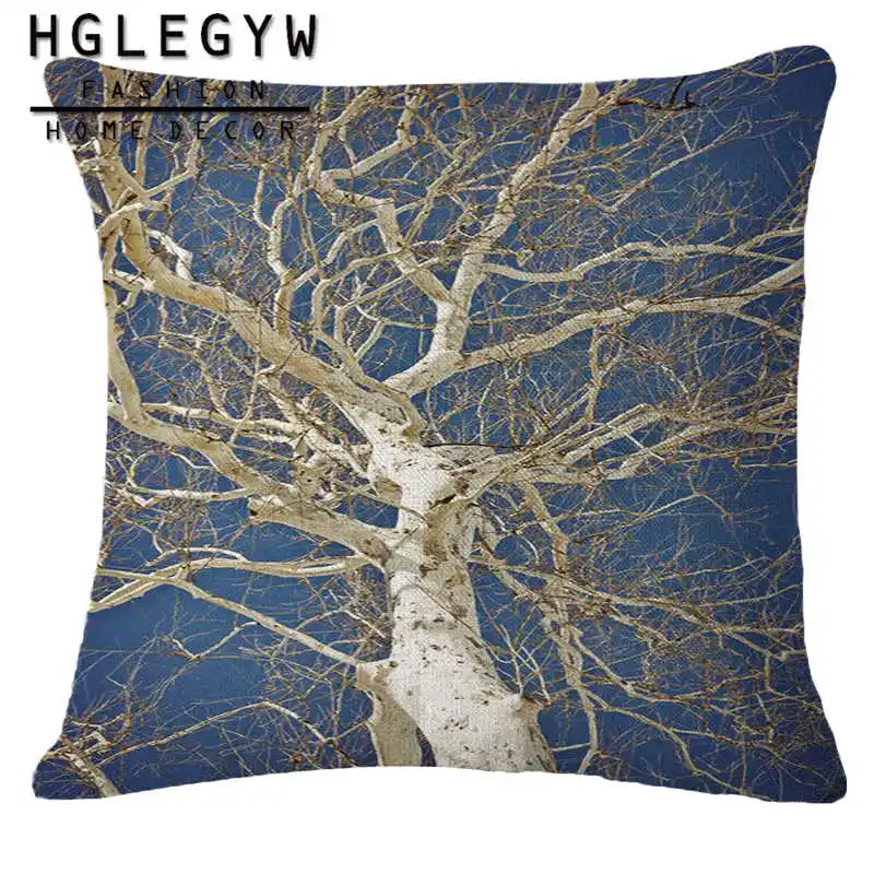 Ветка дерева наволочка хлопок лен чехол с принтом наволочки для офиса дома