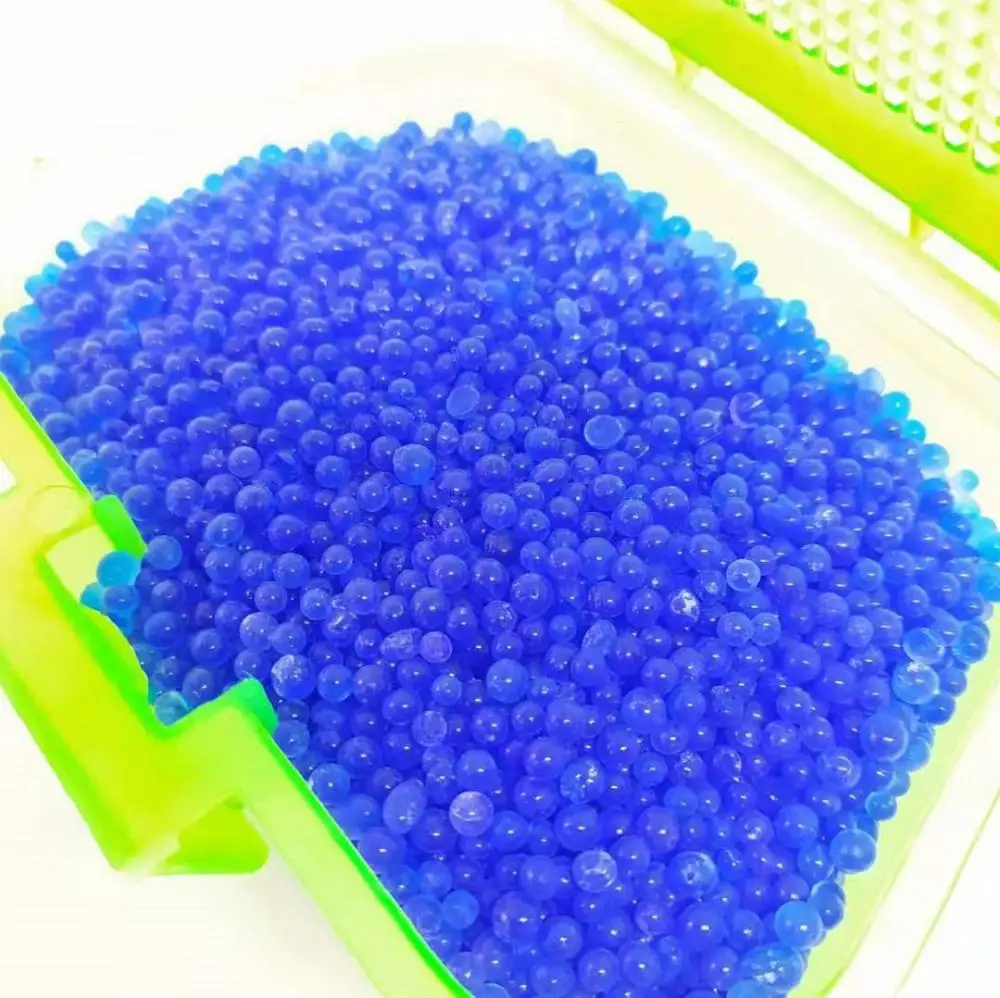 Синий Оранжевый многоразовый силикагелевый контейнер с индикатором кремниевого