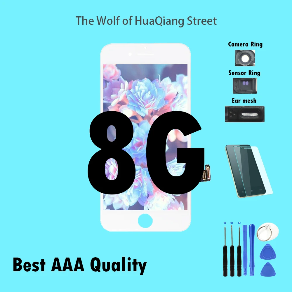 AAA Quality No Dead Pixel Screen For iPhone 8G LCD Display Digitizer Assembly Replacement With 3D touch 8 | Мобильные телефоны и