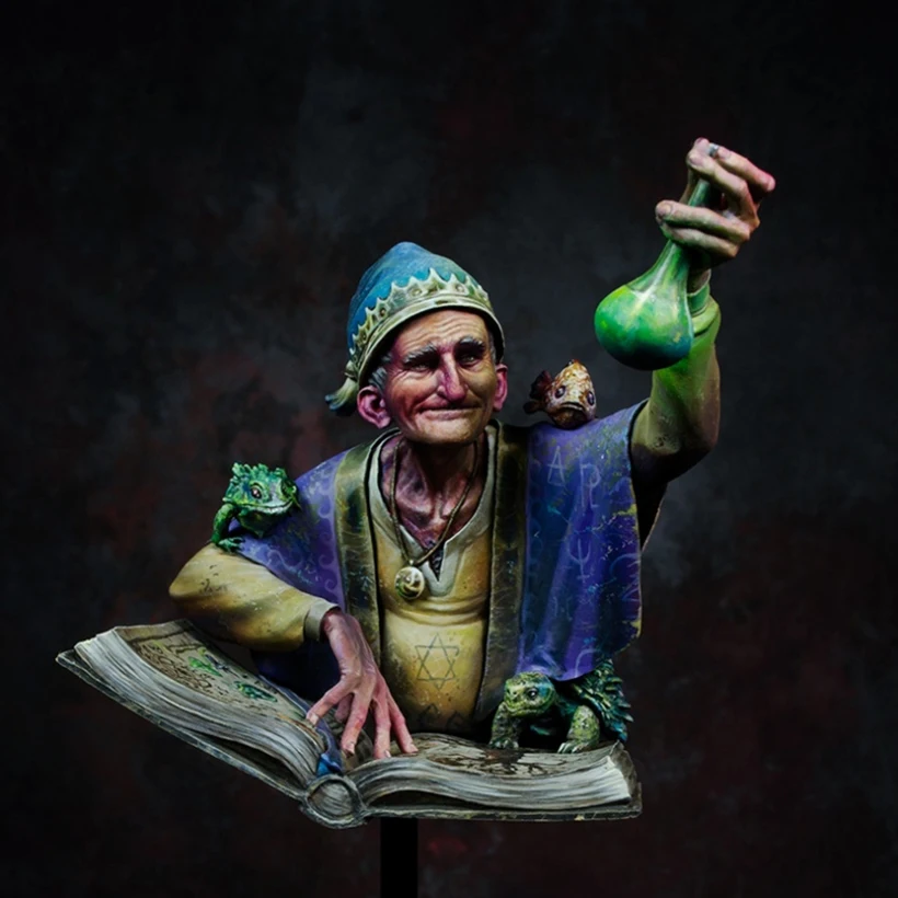 Фигурка из смолы 1/10 античный мужчина гарантия с книжной грудью модель