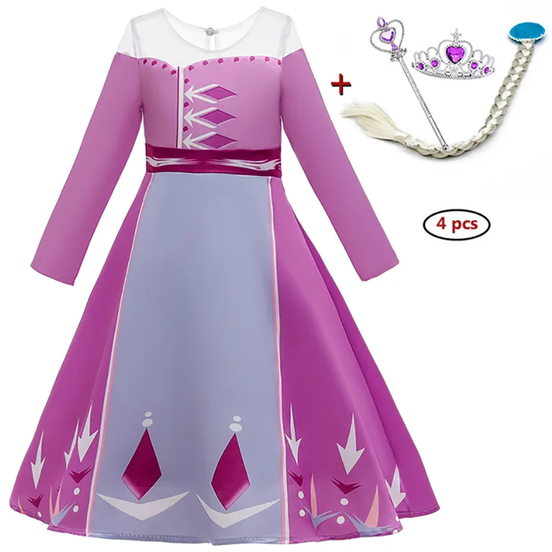 2020 New Princess Dresses Kristoff Outfit Kids For Girls Evening Party Flower Wedding Gowns Clothing | Детская одежда и обувь