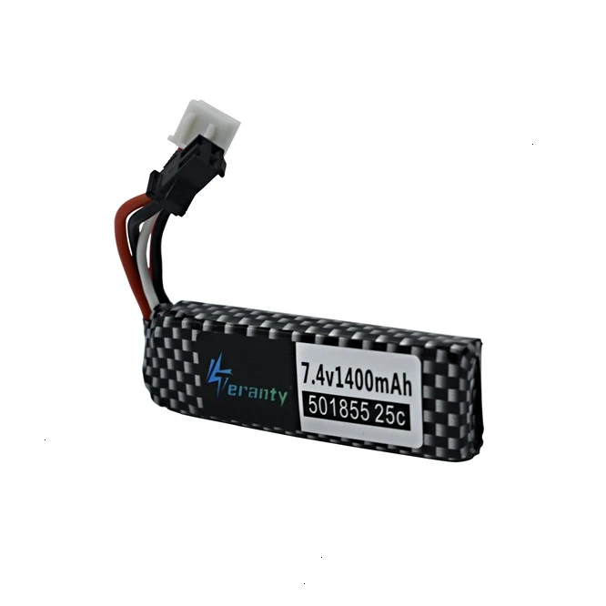 Аккумулятор TERANTY для водяного пистолета Lipo 2S 7 4 В 1400 мАч 25C 501855 аккумулятор
