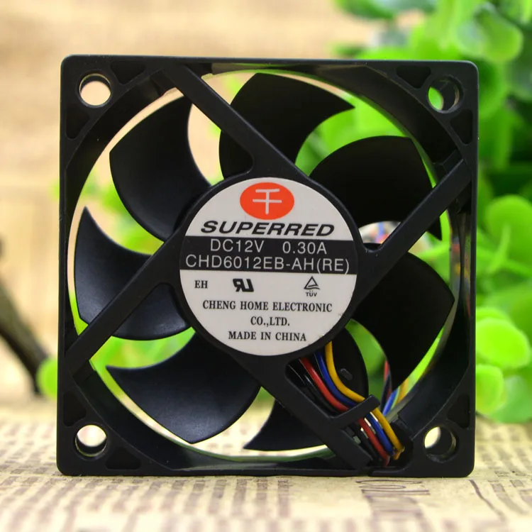 

New original CHD6012EB-AH(RE) 6020 12V 0.3A 6CM 4-wire PWM cooling fan