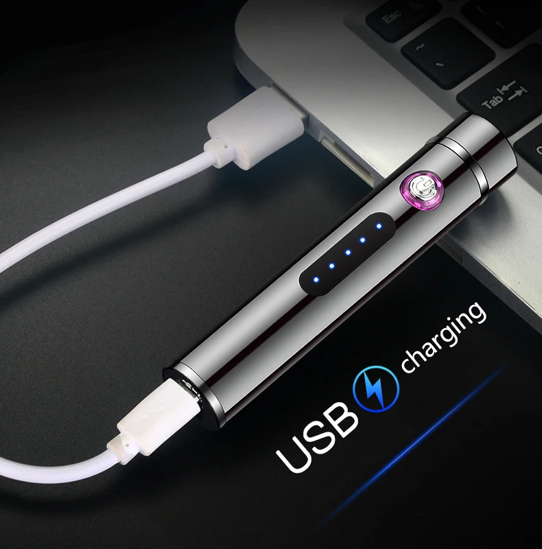 Портативная USB электрическая плазменная зажигалка, Электронная двойная дуговая зажигалка, ветрозащитная импульсная зажигалка, аксессуары для курения