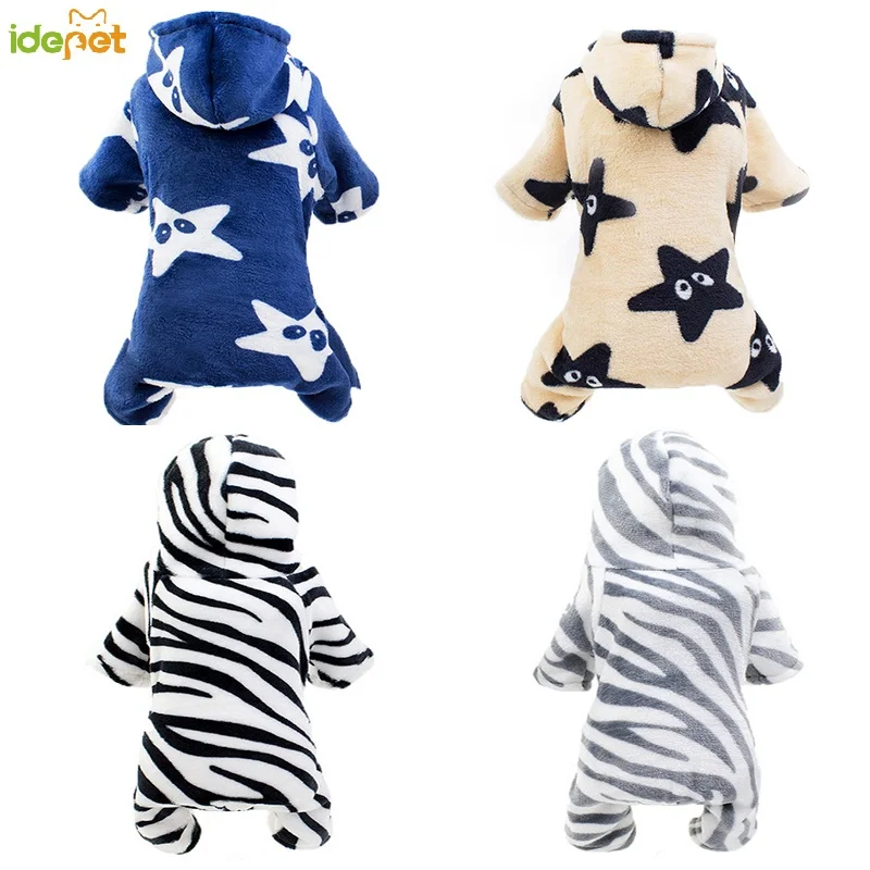 Теплая женская пижама для собак одежда кошек пальто маленьких куртка домашних